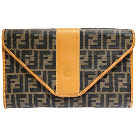 fendi leather envelope clutch|fendi clutch for sale.